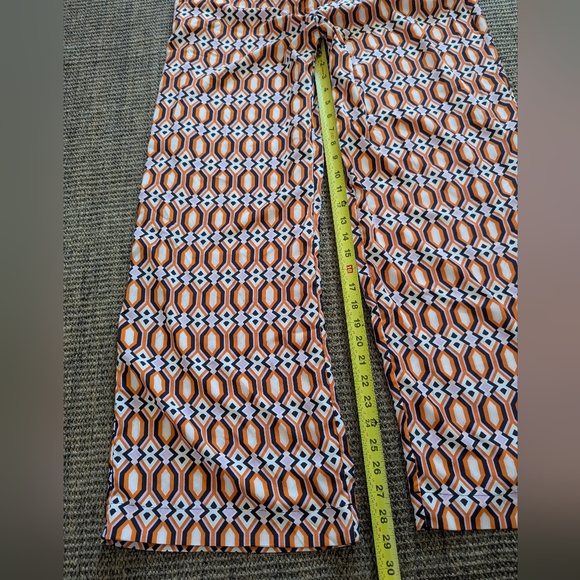 Sanctuary Women's Geometric Print Relaxed Fit Trousers Size XL Pre Owned - Picture 4 of 8